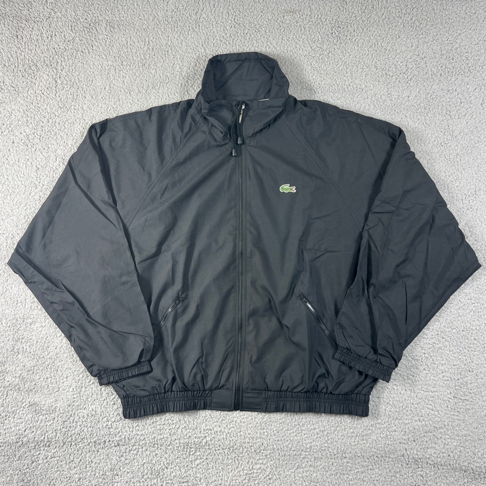 Lacoste Tracksuit Men's XL Black Sport Windbreaker Jacket Pants Set NWT